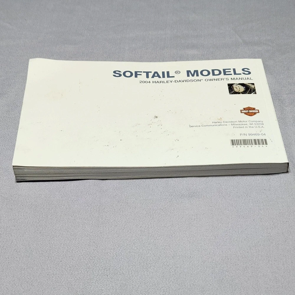 2004‎ Harley-Davidson Softail Models Owners Manual 99469-04 FLSTC FXST FXSTD